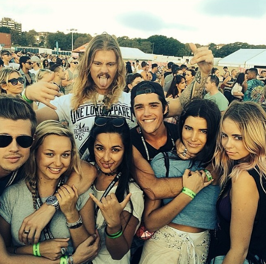 Teri Haddy, Tahnee Atkinson, Tully Smyth rock out with friends  Image Source: Tully Smyth Instagram 