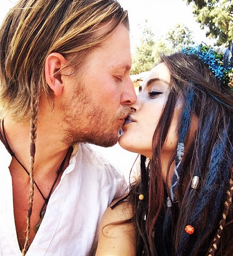 Natalie is happily married to former Neighbours costar David Hoflin and the pair both seem to enjoy indulging in the tribal style life  Image Source: Natalie Blair Instagram 