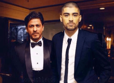 Shah Rukh Khan and Zayn Malik at 2015 Asian Awards 