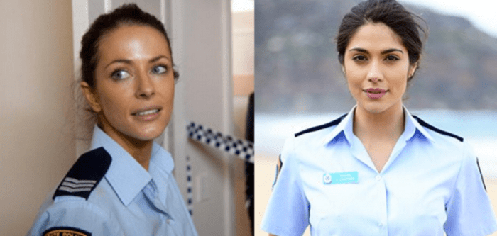 Which Home & Away cop is your all-time fave? Charlie Buckton played by Esther Anderson (left) or Katarina Chapman played by Pia Miller (right)? Image Source: Channel Seven 